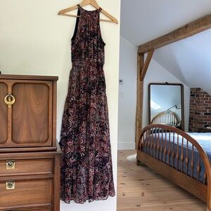 R&K Floral Sleeveless Maxi Dress - Outdoor Wedding Fall Photo Shoot - Size 4